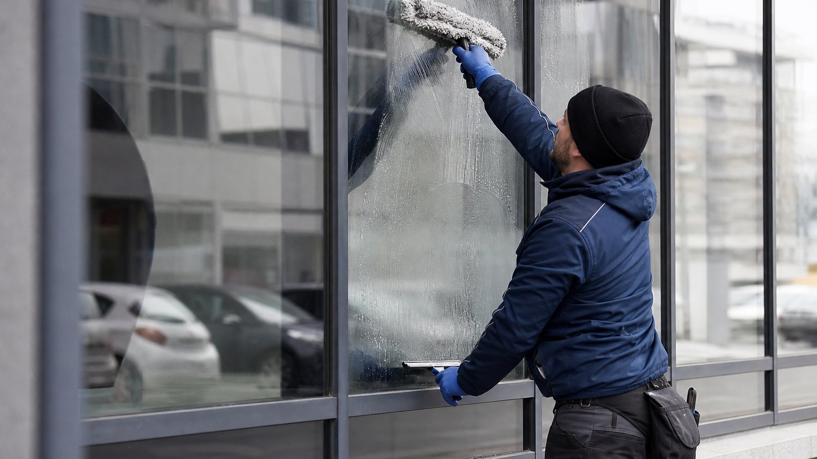 Contrat récurrent de lavage de vitres pour un commerce